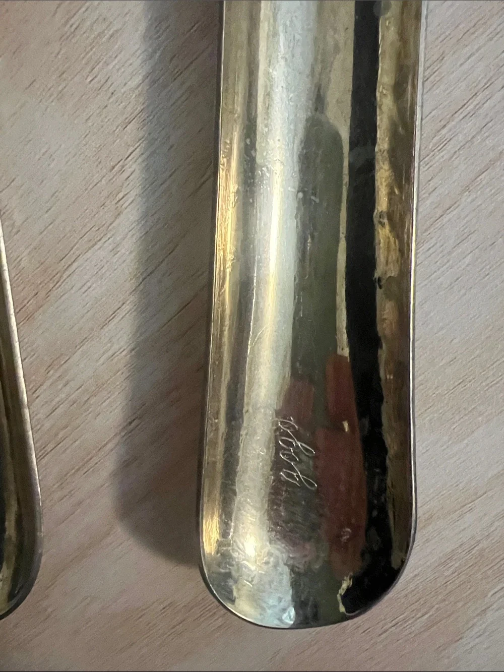 GOGO Brass-Colored Decorative Serving Spoon Pair